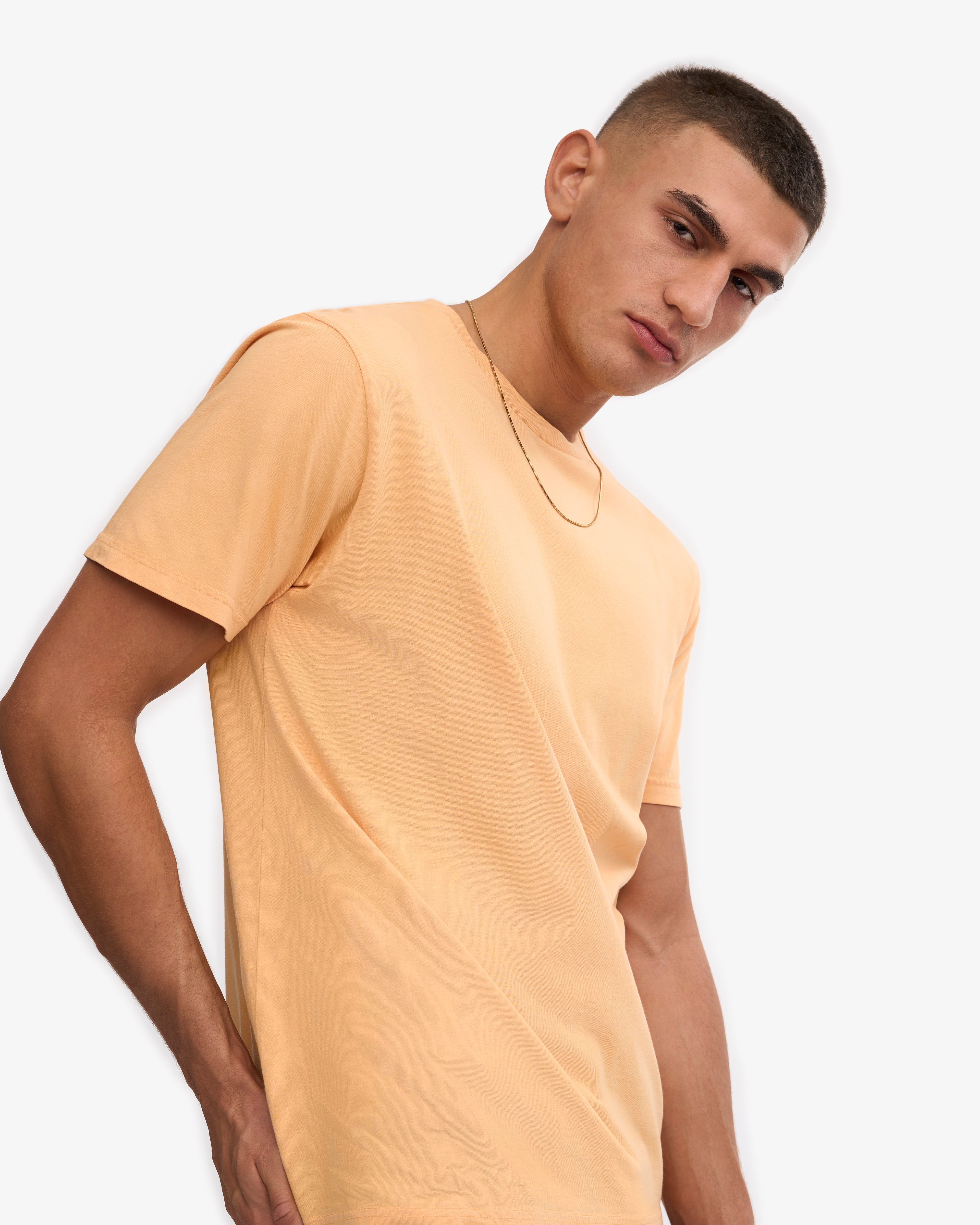 Classic Organic Cotton T-Shirt for Men & Women - Soft & Comfortable Sandstone Orange Tee - Perfect for Casual Wear, Gym, and Everyday Outfits