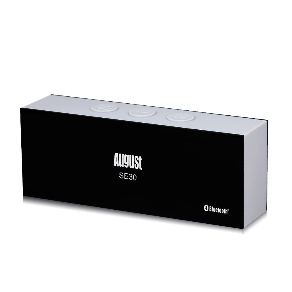 August SE30 Refurbished Bluetooth Portable Speaker - Rechargeable Boombox with AUX Input | Perfect for Outdoor Parties, Beach Trips & Home Use