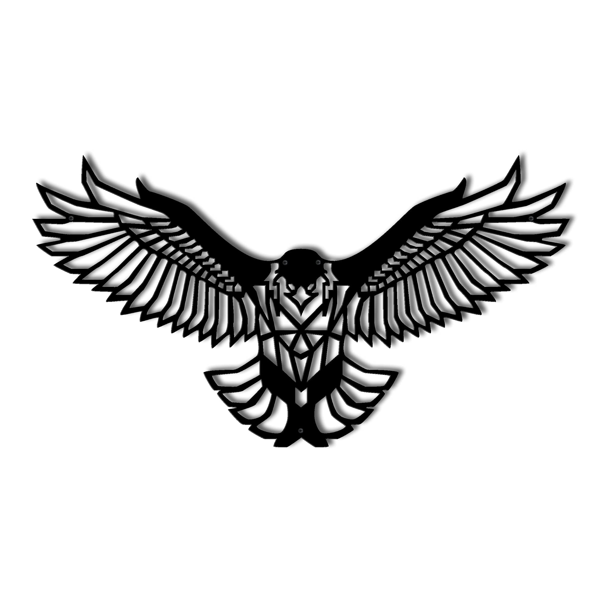 DEKADRON Metal Eagle Wall Art Decor - 24