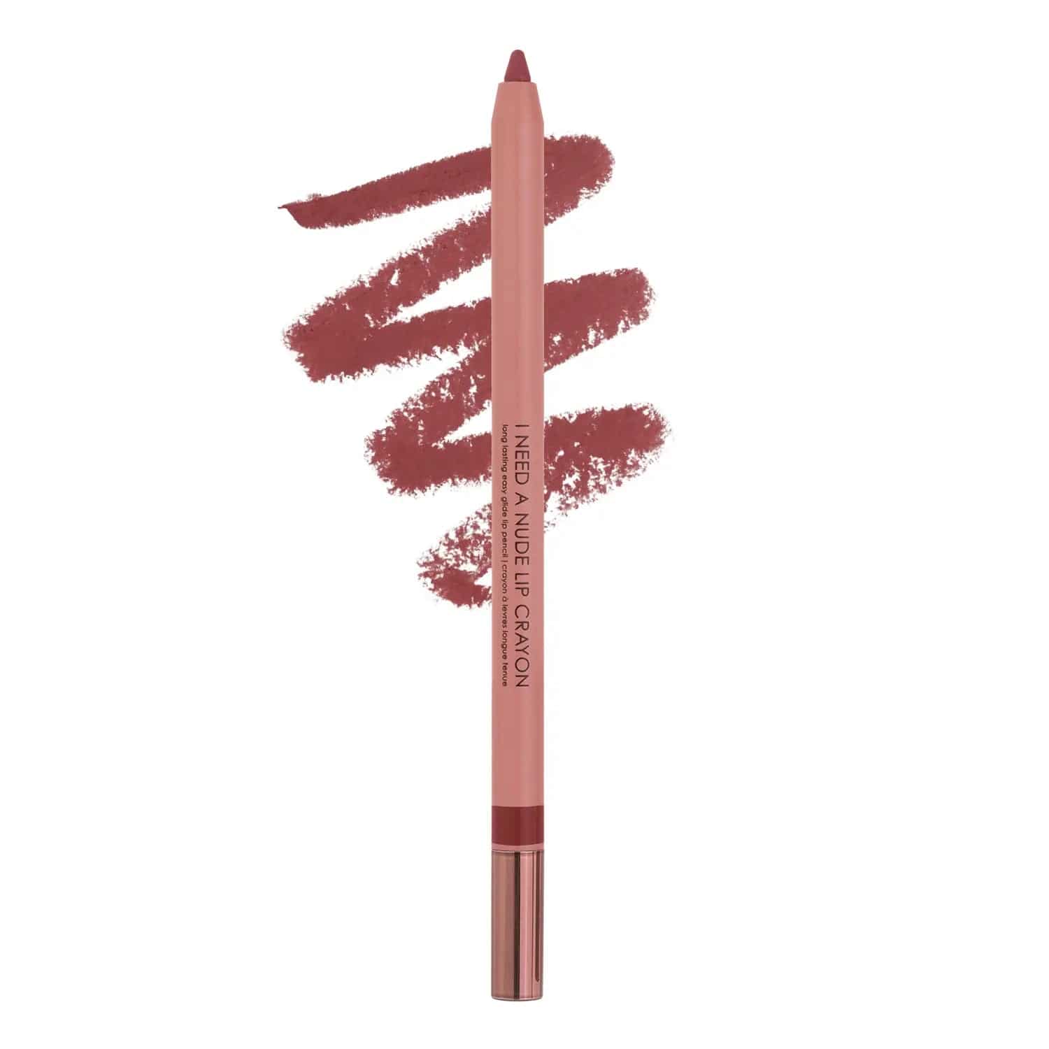 Nude Lip Crayon - Natural Matte Lipstick for Everyday Wear | Perfect for Office, Date Night & Casual Outings