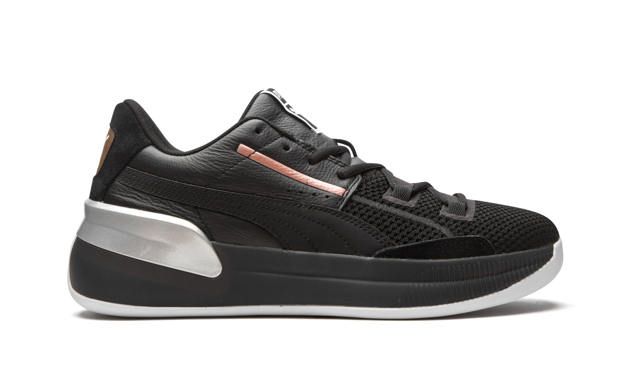 PUMA Men's Clyde Hardwood Metallic Basketball Shoes - Black | High-Performance Court Sneakers for Indoor & Outdoor Play