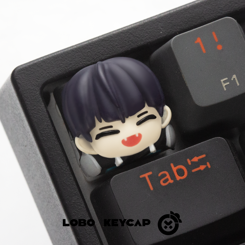 Kaiju No. 8 Custom Resin Art Keycaps - Anime Themed Mechanical Keyboard Keycaps for Gaming & Typing Enthusiasts - Perfect for Custom Keyboards, PC Builds & Gift Ideas