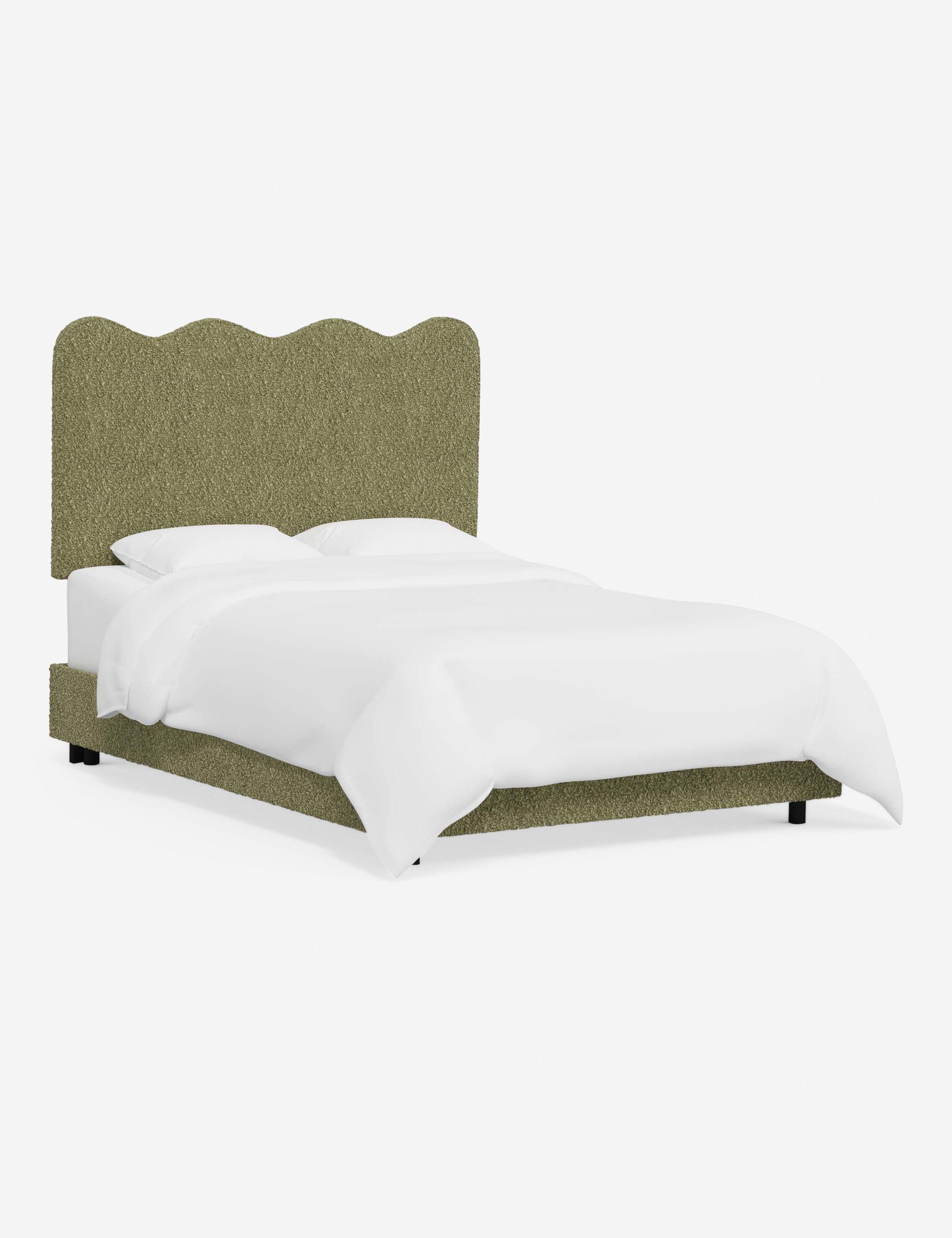 Modern Clementine Platform Bed Frame - Queen Size, Wooden Slat Support, Sturdy & Minimalist Design - Perfect for Bedrooms, Guest Rooms & Small Spaces