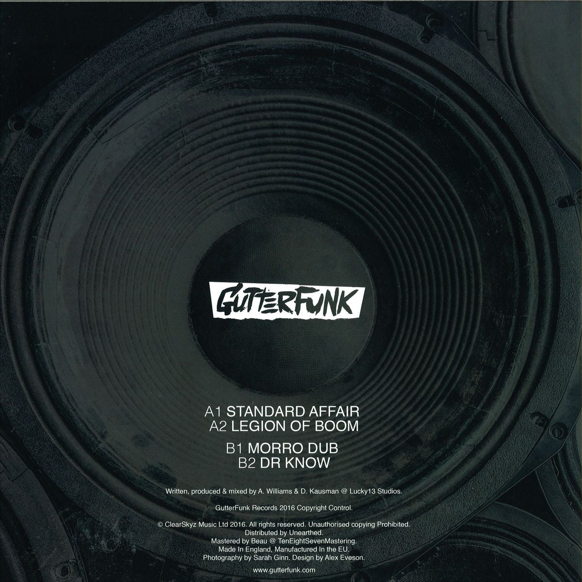 Addison Groove & DJ Die – Legion Of Boom EP (Gutterfunk GF016) | Electronic Dance Music Vinyl Record | Perfect for DJ Sets & Music Collectors