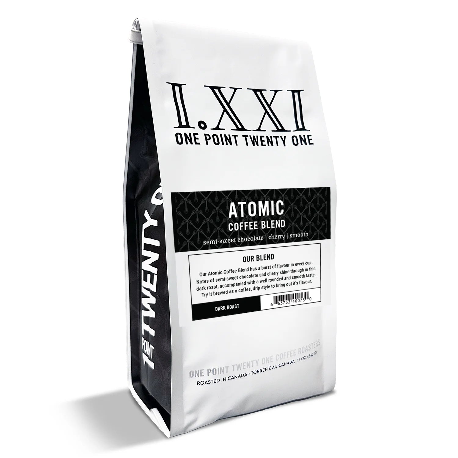 I.XXI Atomic Blend Whole Bean Coffee - 12 oz Bag, Premium Dark Roast for Espresso & Drip Brewing - Perfect for Home, Office & Gifting