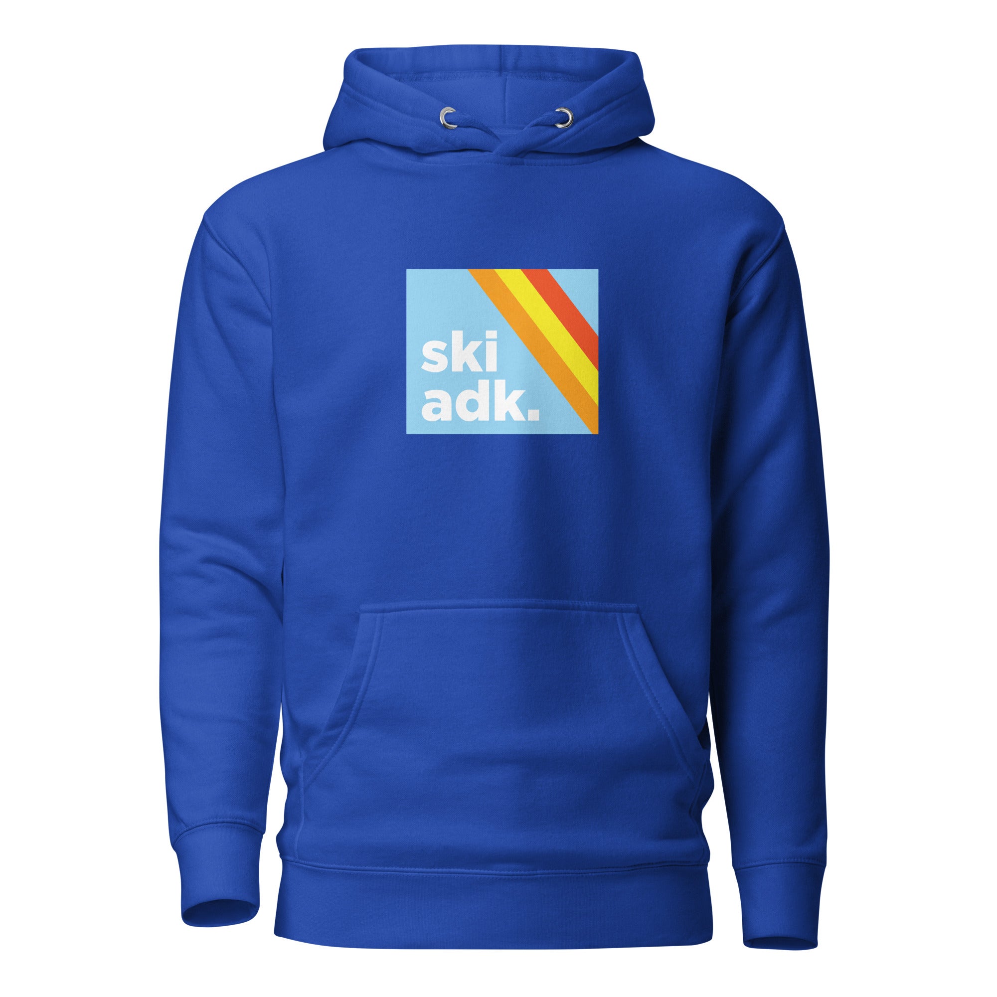 Vintage SkiADK Retro Hoodie - Soft Fleece Pullover for Men & Women - Cozy Winter Sweatshirt for Skiing, Snowboarding & Casual Outfits
