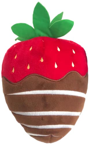 Huxley & Kent Chocolate Strawberry Large Squeaky Dog Toy - Funny Valentine's Day Gift for Dogs with Power Plush & Squeaker | Durable, Interactive Play Toy for Medium to Large Dogs | Perfect for Playtime, Training & Special Occasions