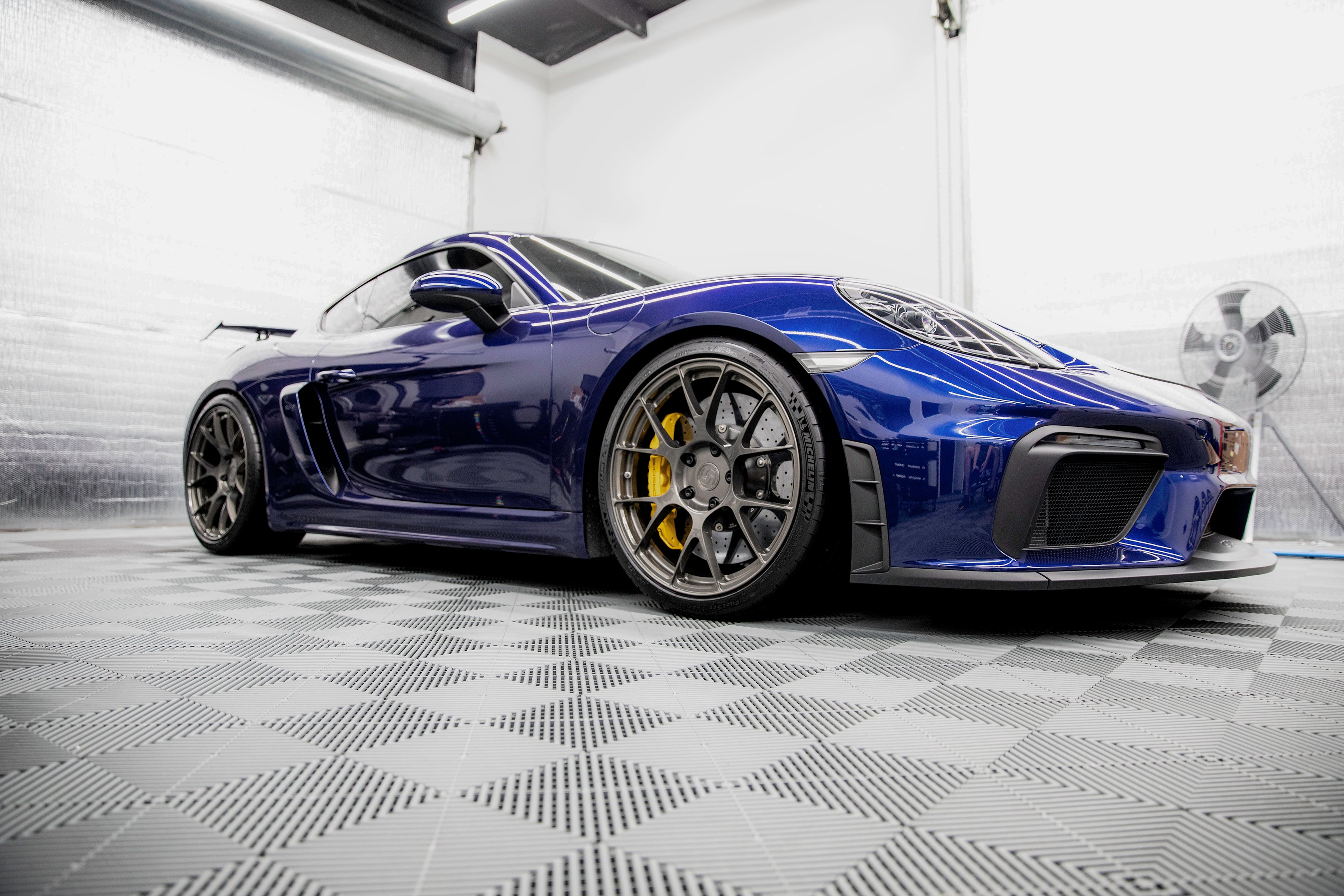 Swisstrax Modular Garage Floor Tiles - 4 Car Garage Flooring Solution - Durable & Easy to Install for Home Garage, Workshop, and Car Showroom