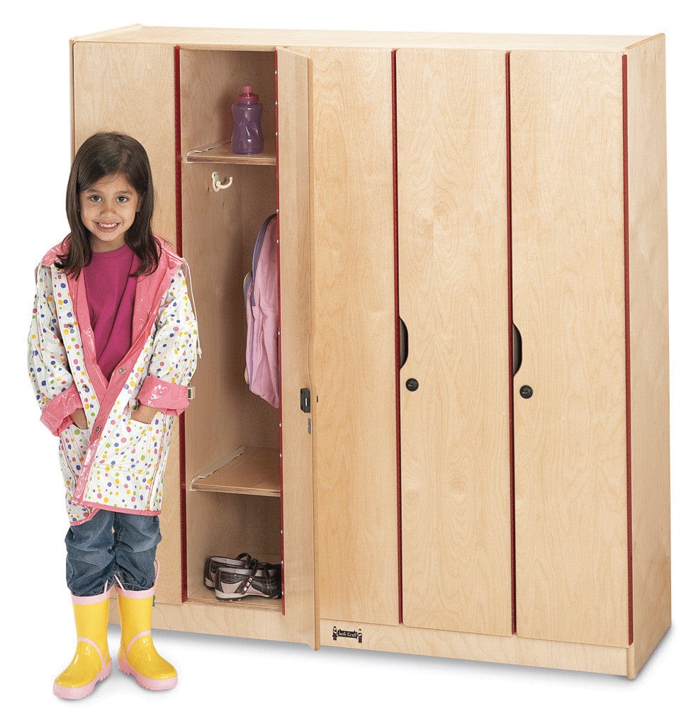 Jonti Craft® 5-Section School Lockers with Doors - Durable Storage Solution for Classrooms, Gyms & Locker Rooms