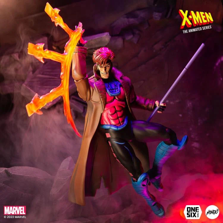 X-Men: The Animated Series Gambit 1/6 Scale Collectible Action Figure - Perfect for Marvel Fans, Display & Comic Book Collections