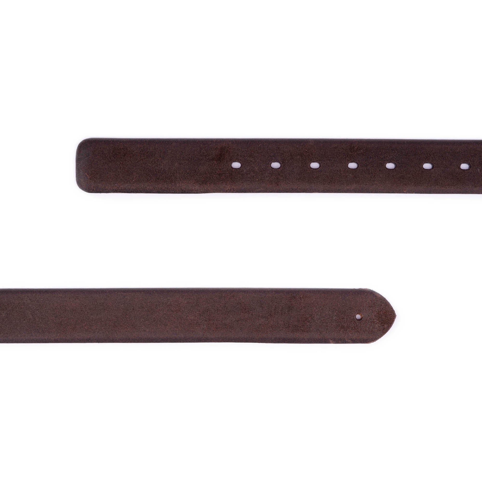 Genuine Brown Nubuck Replacement Belt Strap for Montblanc Men's Buckle - Premium Crazy Horse Leather Dress Belt for Business & Formal Occasions