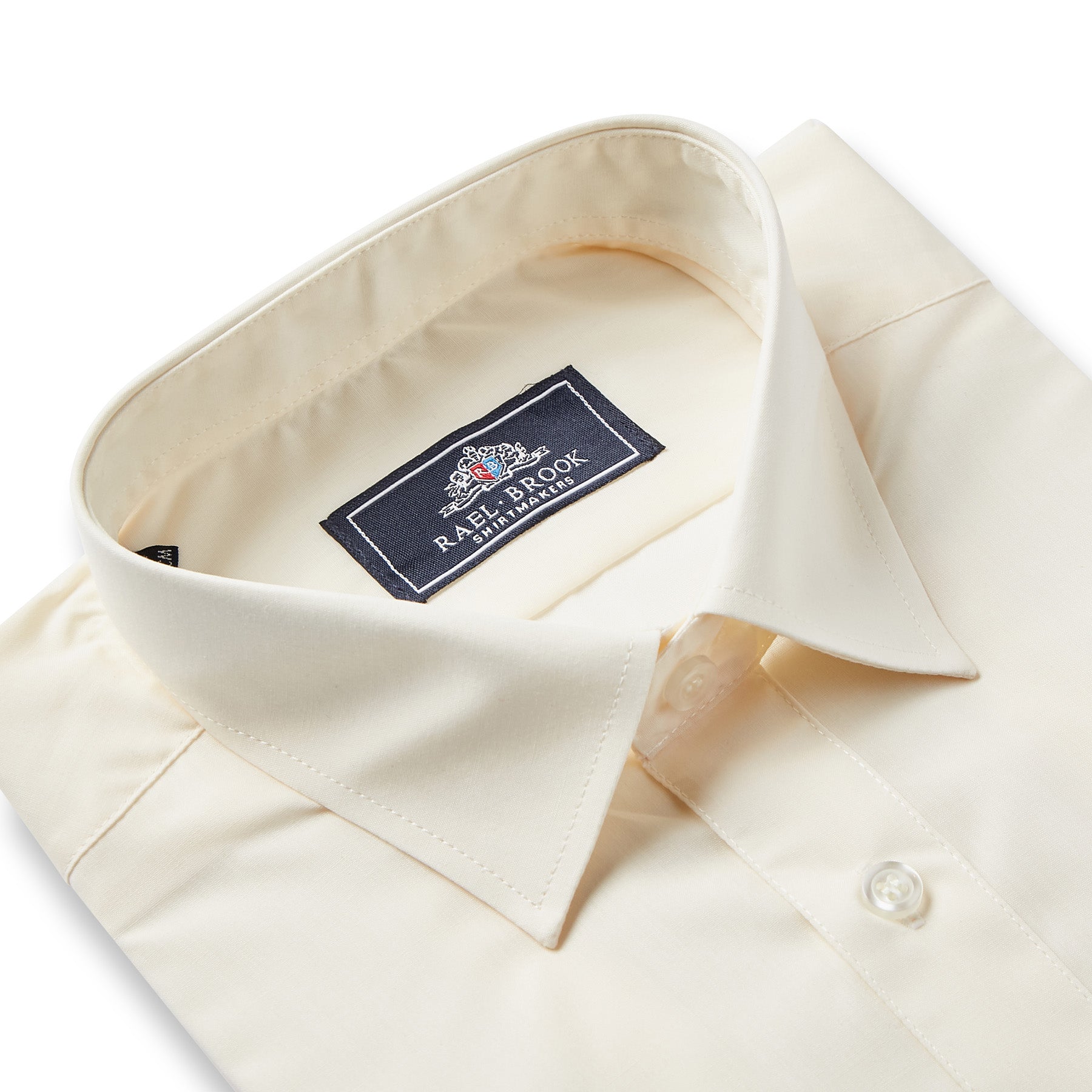 Premium Men's Cream Standard Collar Dress Shirt - Formal & Business Casual Wear for Office, Wedding & Special Occasions