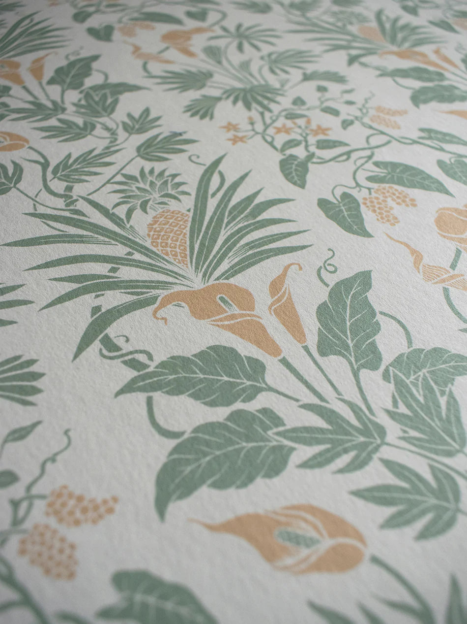 Little Botanist Wallpaper Sample - Peel & Stick Removable Wallpaper for Nursery, Bedroom, Office - Floral Botanical Design - Easy DIY Home Decor