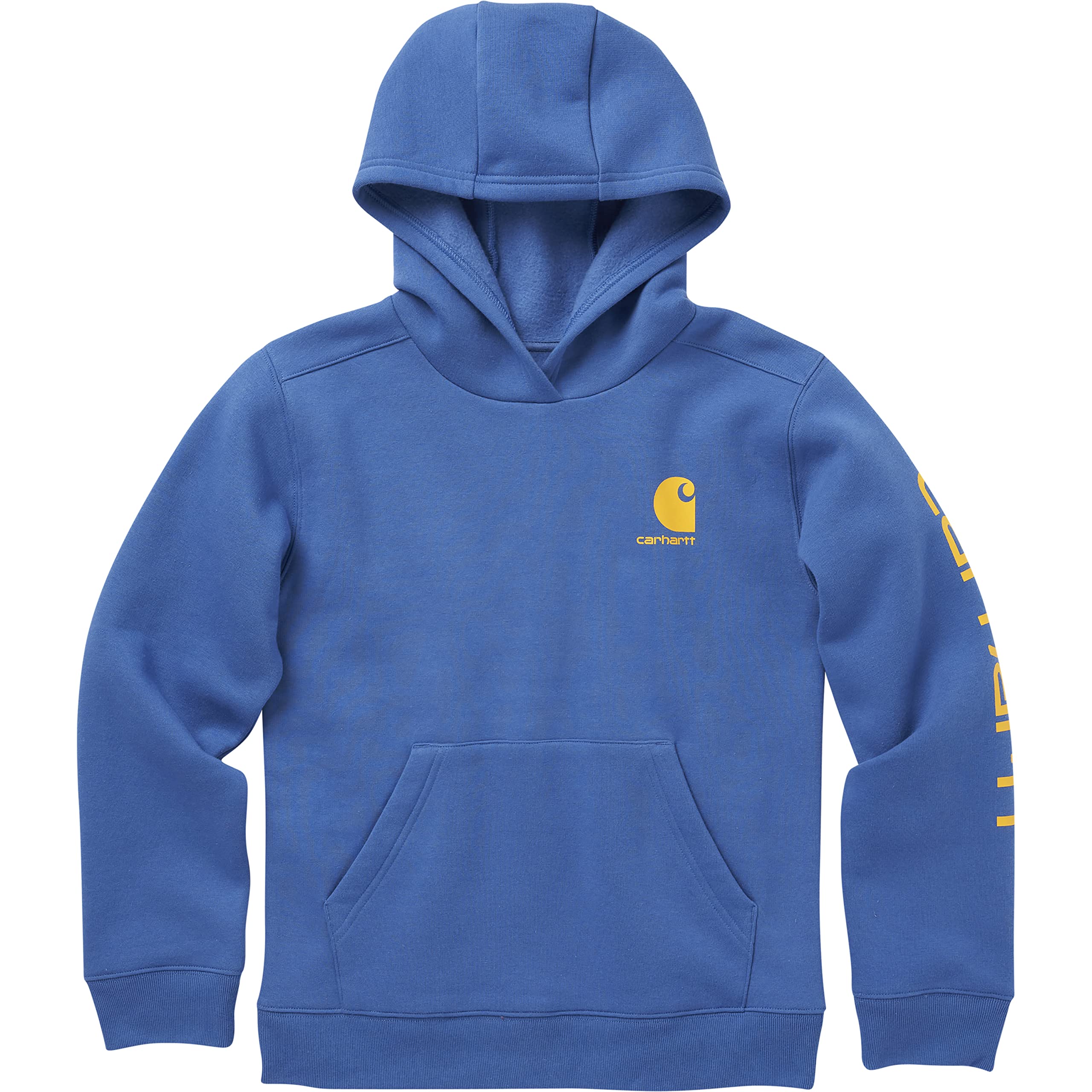 Carhartt Boys' Long-Sleeve Hooded Graphic Sweatshirt - Warm & Durable Pullover for Kids - Perfect for School, Outdoor Play & Winter Activities