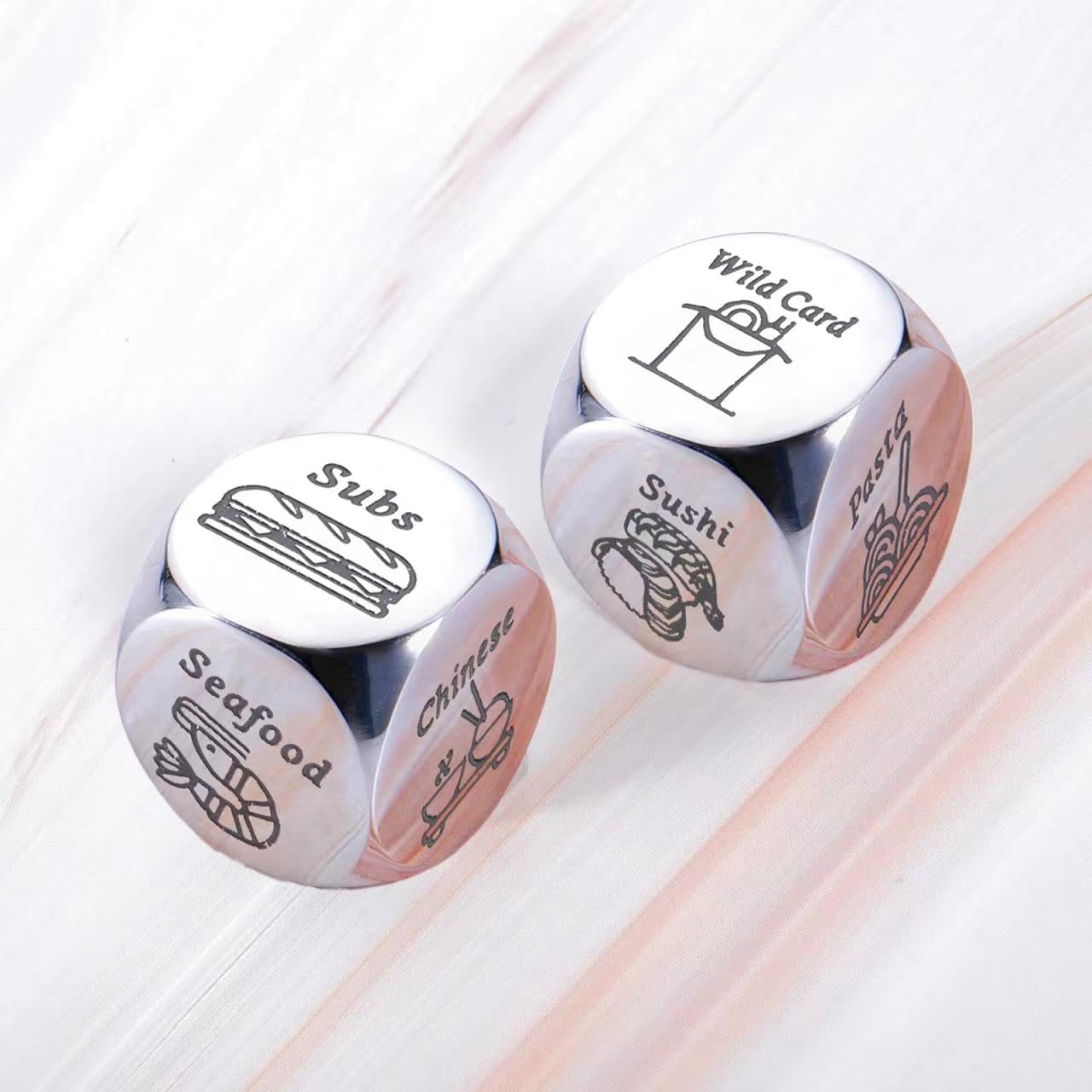 Valentine's Day Gifts for Her, Him, Boyfriend, Husband, Wife & Girlfriend - Food Dice Game for Couples | Christmas Stocking Stuffers for Women, Men & Adults | Perfect for Christmas, Father's Day, Anniversary, Birthday & Wedding Gifts | Fun Date Night & Party Game for Couples