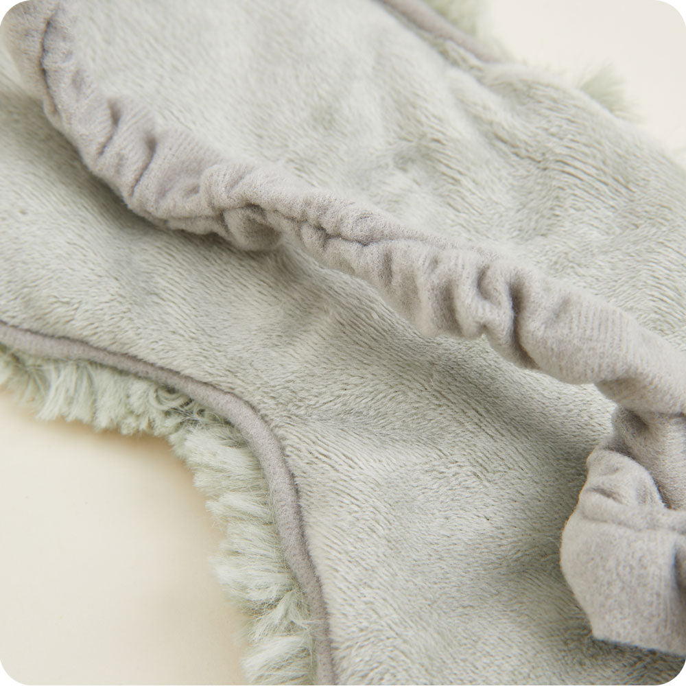 Curly Sage Green Warmies Eye Mask for Relaxation & Sleep - Soothing Aromatherapy Heat Therapy for Stress Relief, Insomnia & Travel Comfort