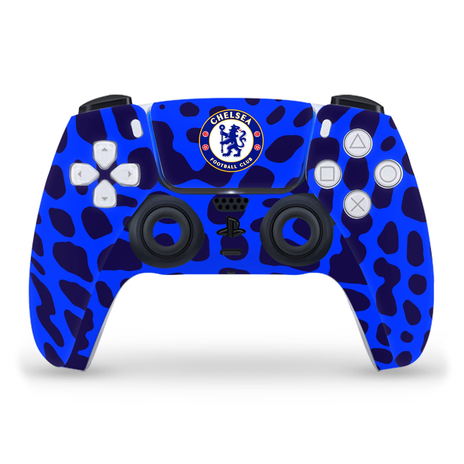 Chelsea FC Animal Print PS5 Controller Skin - Gaming Decal for Sony DualSense