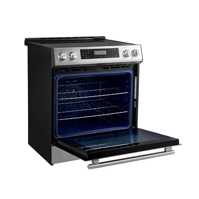 Forno Espresso Donatello 30 Inch Slide-In Induction Range with 5 Burners - FFSIN0905 | Energy Efficient Electric Stove for Modern Kitchens | Perfect for Baking, Cooking & Entertaining