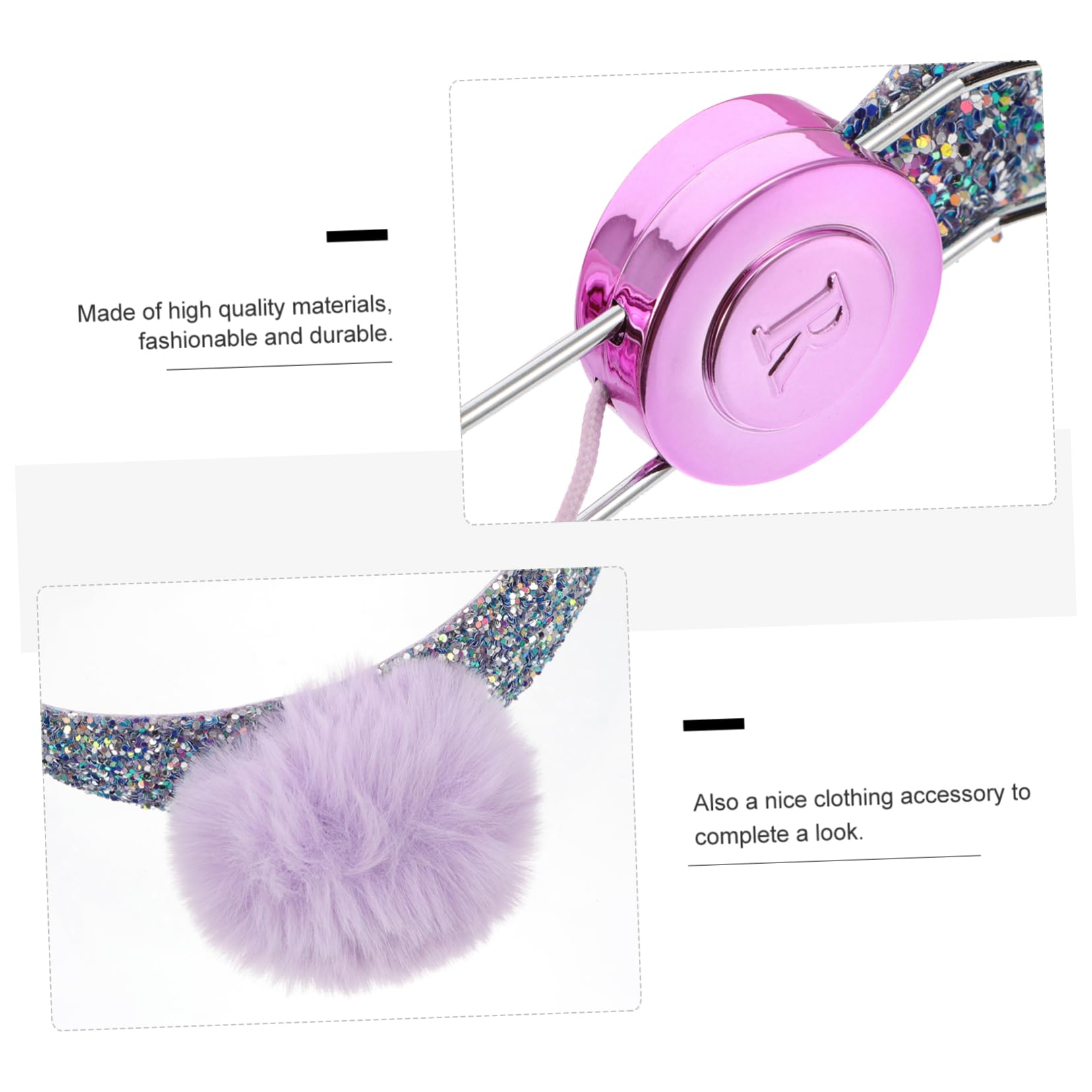 Gadpiparty 2 Pack Cat Ear Headphones for Kids - Cute Over-Ear Headset with Microphone for School, Travel, Gaming, and Music | Perfect Gift for Girls & Boys | Lightweight & Comfortable for Long Wear