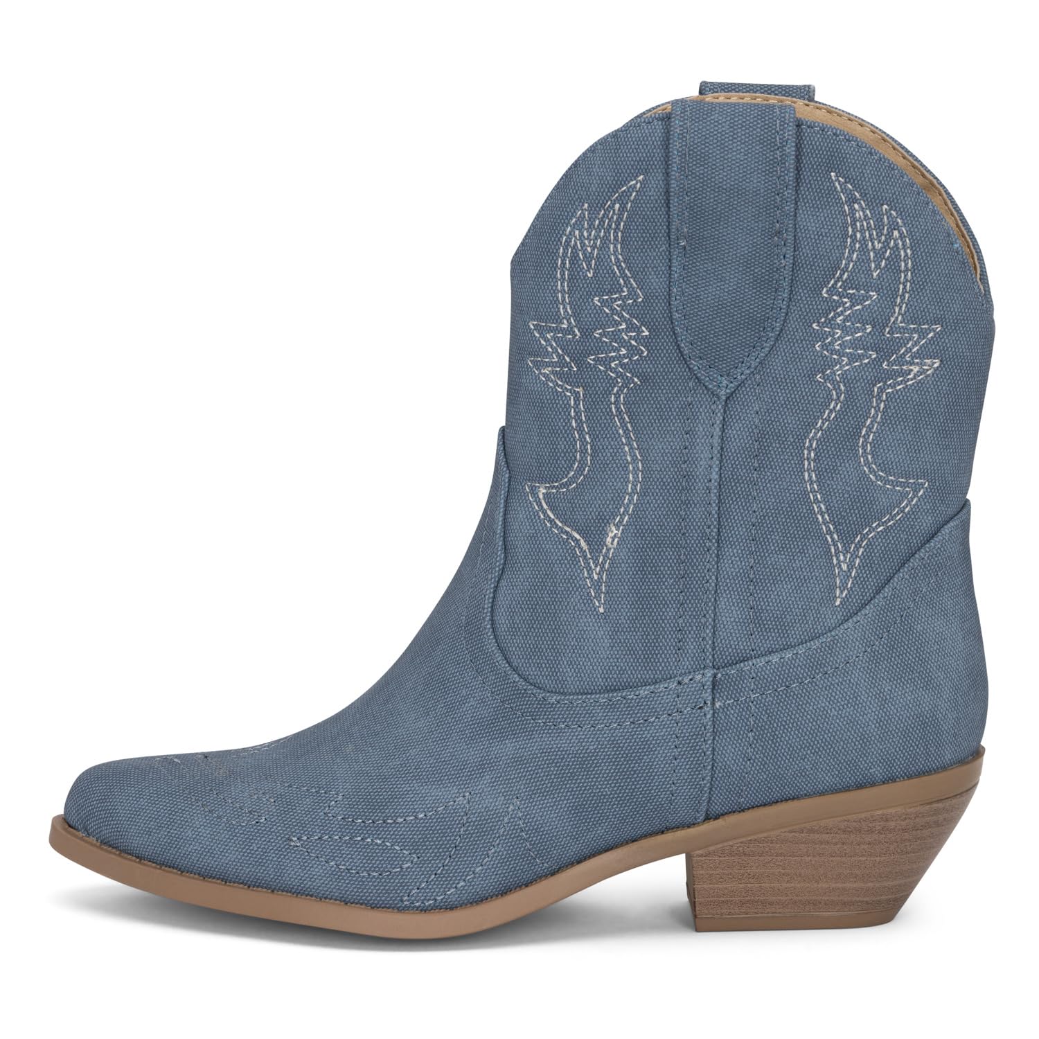 Chariot & Co Susan Women's Cowboy Cowgirl Western Ankle Boots - Pointed Toe Fashion Booties for Country, Rodeo & Casual Wear
