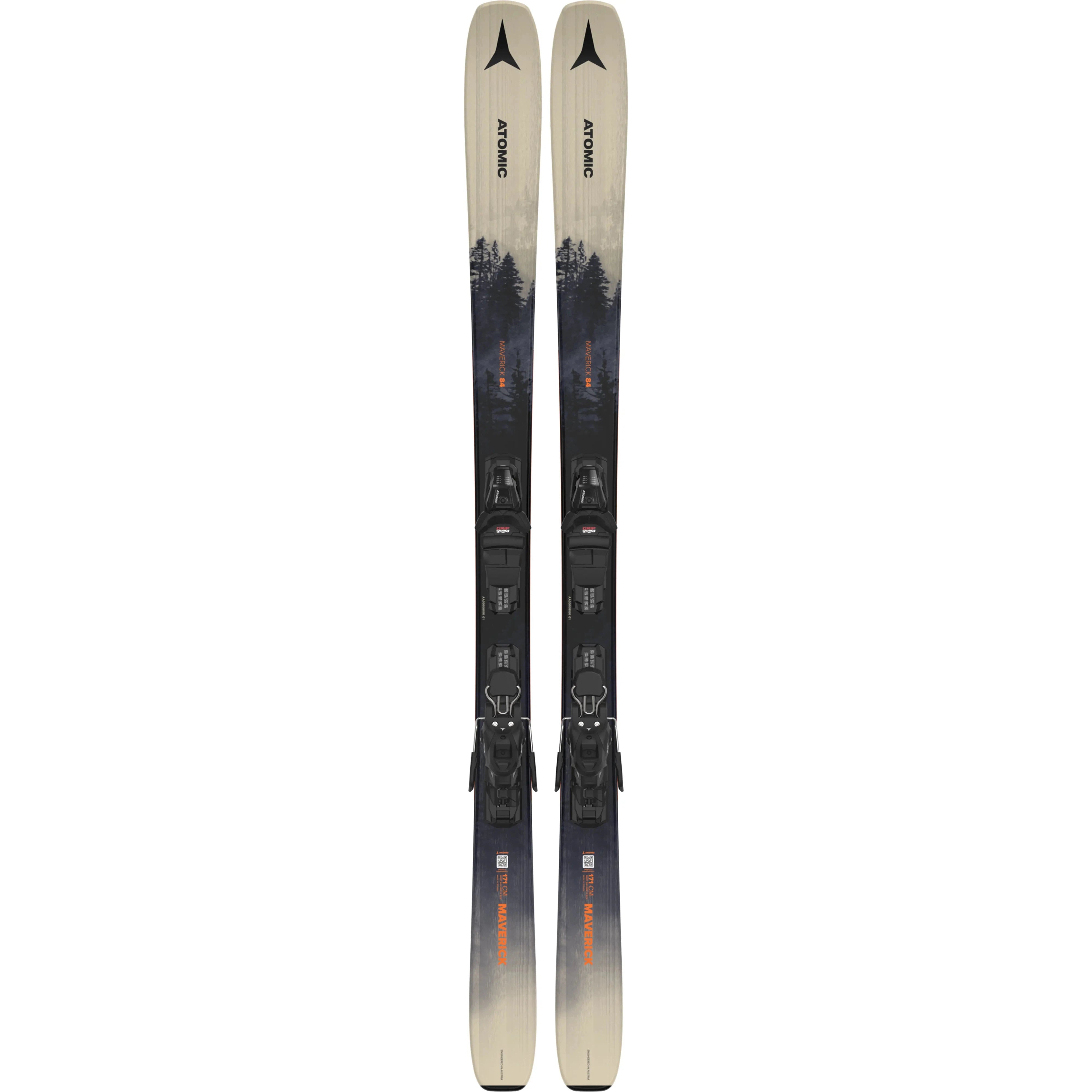 Atomic MAVERICK 84 Ski with M 10 GW Binding 2025 - All-Mountain Performance Skis for Men | Perfect for Powder, Groomers & Freeride Skiing