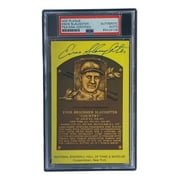 Authentic Enos Slaughter Signed 4x6 St. Louis Cardinals HOF Plaque Card with PSA/DNA Certification #85026108 - Perfect for Baseball Memorabilia Collectors & Cardinals Fans Display