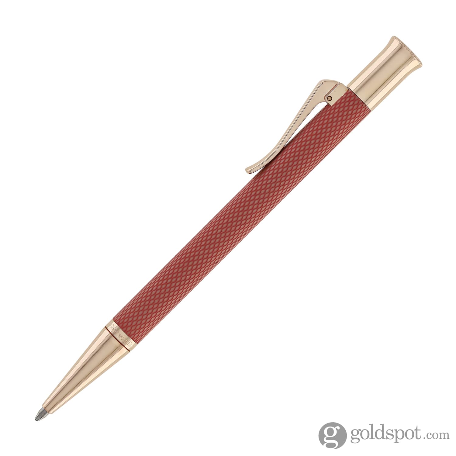Faber Castell Guilloche Rose Gold Ballpoint Pen - Elegant Writing Instrument for Office, School & Gift Giving