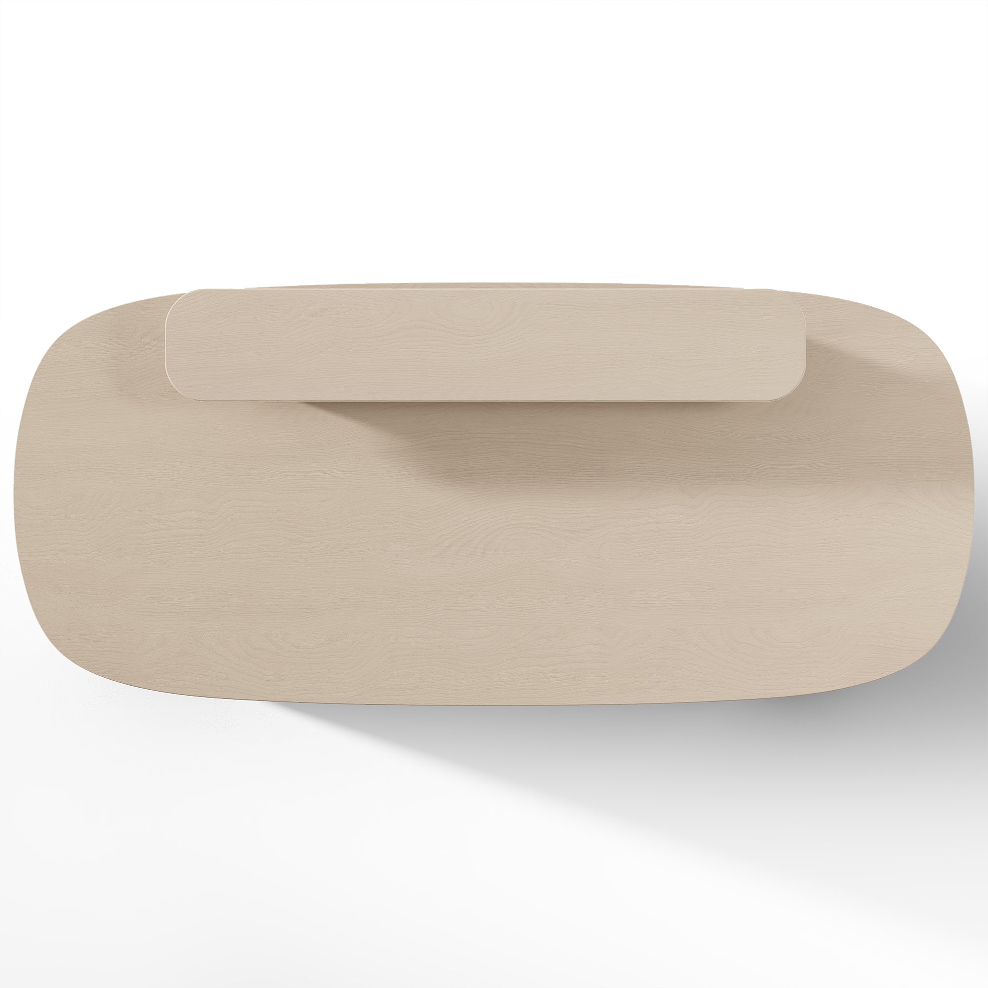 Premium Opal Oval Executive Standing Desk with Storage - 66