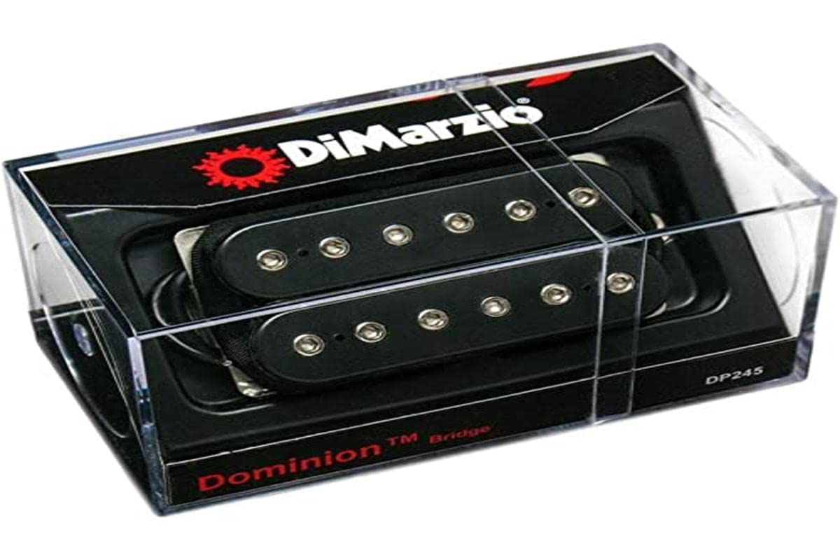 Dimarzio DP245BK Dominion Bridge Pickup for Electric Guitar - High Output Humbucker with Alnico Magnets - Perfect for Rock, Metal, and Hardcore Genres