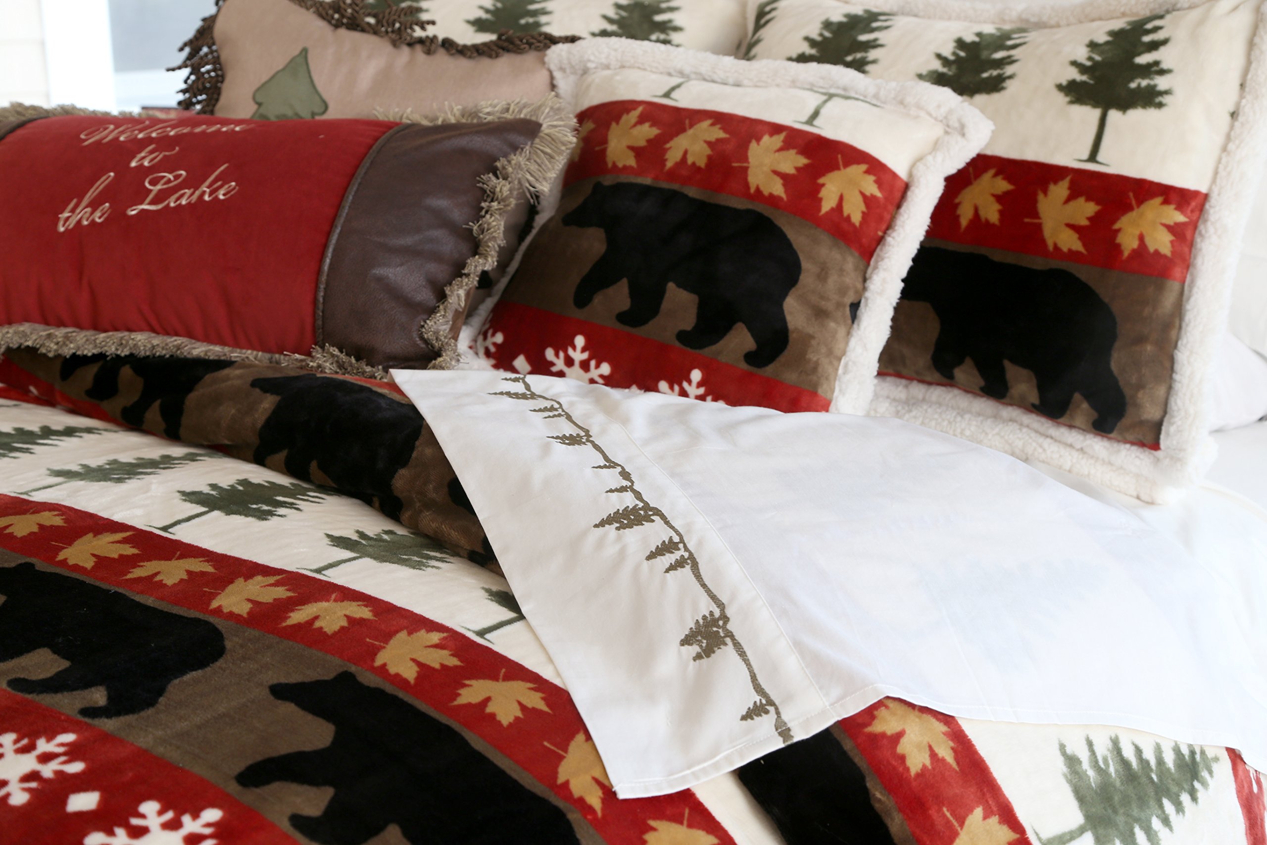 Carstens Tall Pine 5-Piece King Size Bedding Set - Soft & Breathable Comforter Set for Cozy Bedroom Decor
