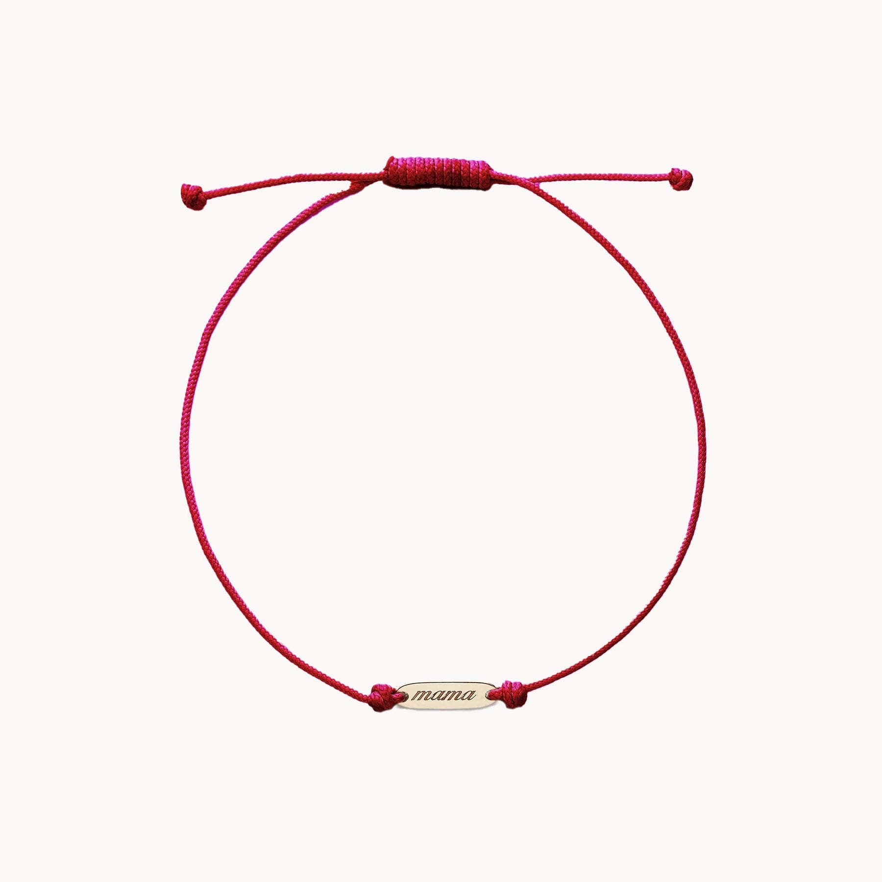 10K Yellow Gold Pink Cord Bracelet for Women - Elegant Mother's Day Gift, Thoughtful Jewelry for Mom, Perfect for Special Occasions & Everyday Wear