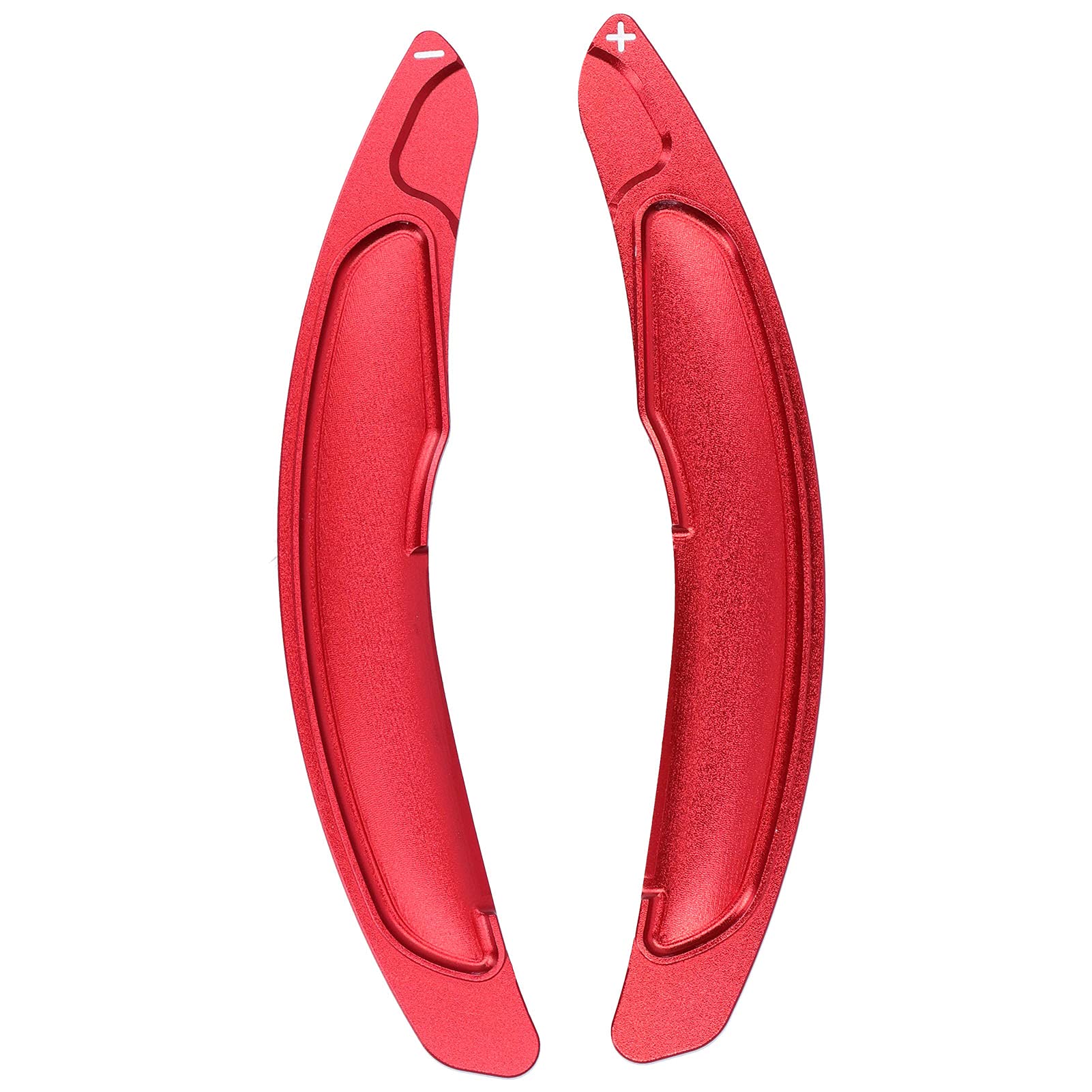 Qiilu Aluminum Alloy Steering Wheel Paddle Shifter Extension - Red Shift Blade Trim for Mitsubishi Lancer Evo X & Outlander (2008-2016) - Enhance Driving Performance & Style - Perfect for Racing Enthusiasts & Car Modifications