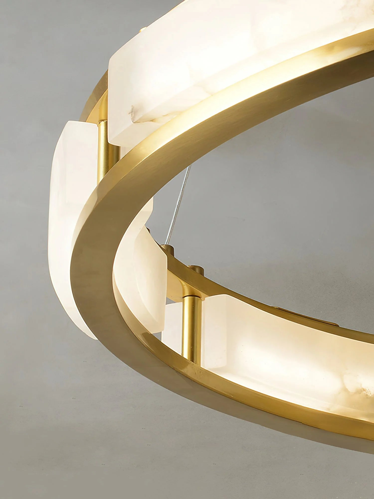 Elegant Qatar Alabaster Chandelier - Handcrafted Luxury Crystal Ceiling Light Fixture for Dining Room, Living Room & Bedroom Decor