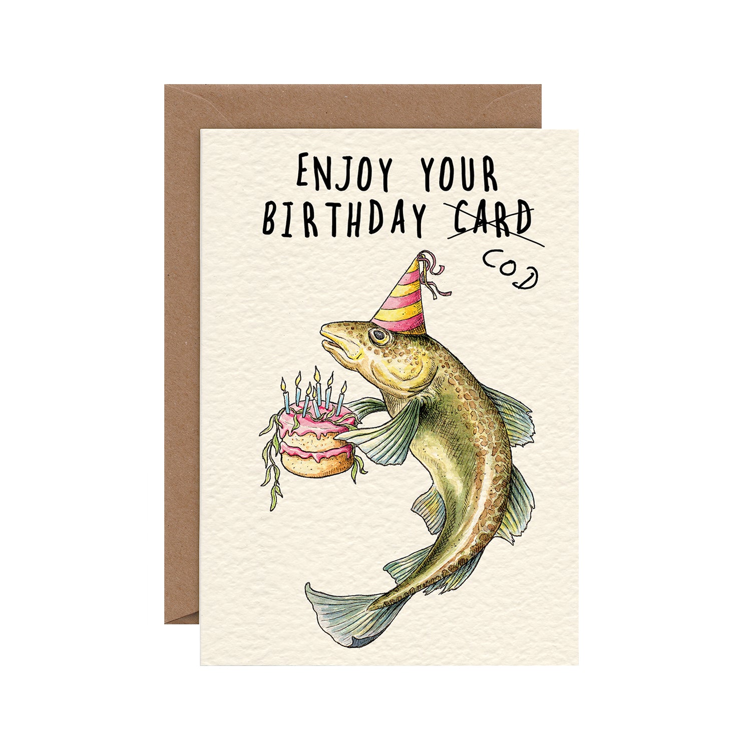Happy Birthday Card with Enjoy Your Birthday Cod - Perfect for Birthday Wishes, Greetings & Celebrations