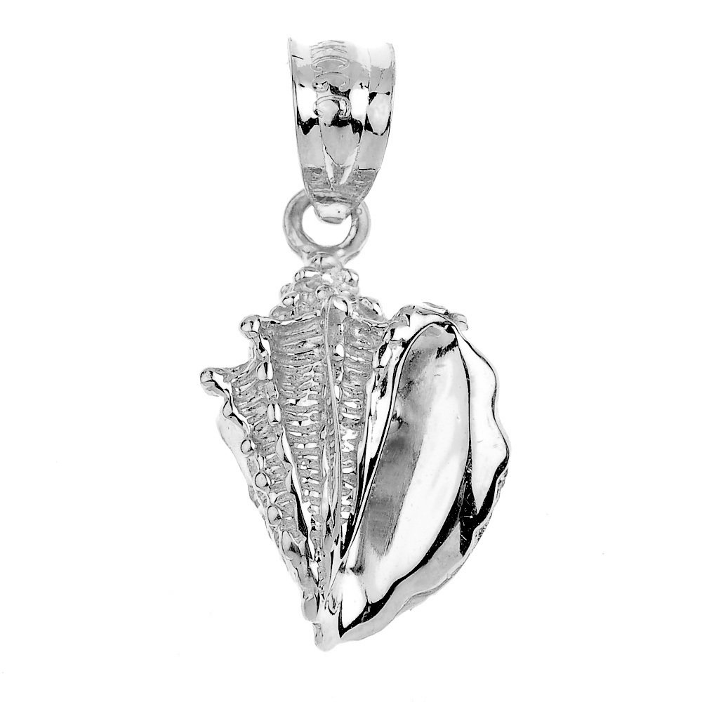 925 Sterling Silver Sea Shell Charm Pendant Necklace for Women - Dainty Beach Jewelry Gift for Her - Perfect for Summer Vacations & Beach Weddings