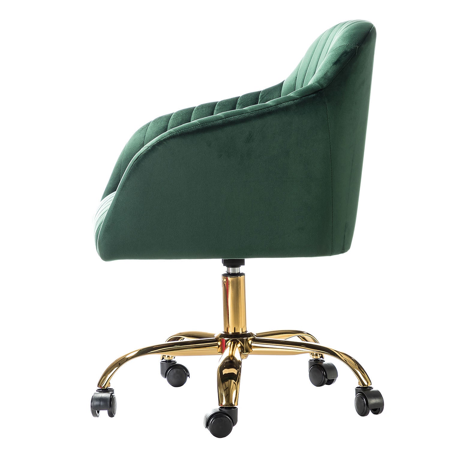 Luxury Velvet Office Chair - Ergonomic Desk Chair with Adjustable Height for Home & Workspace - Perfect for Remote Work, Gaming & Study