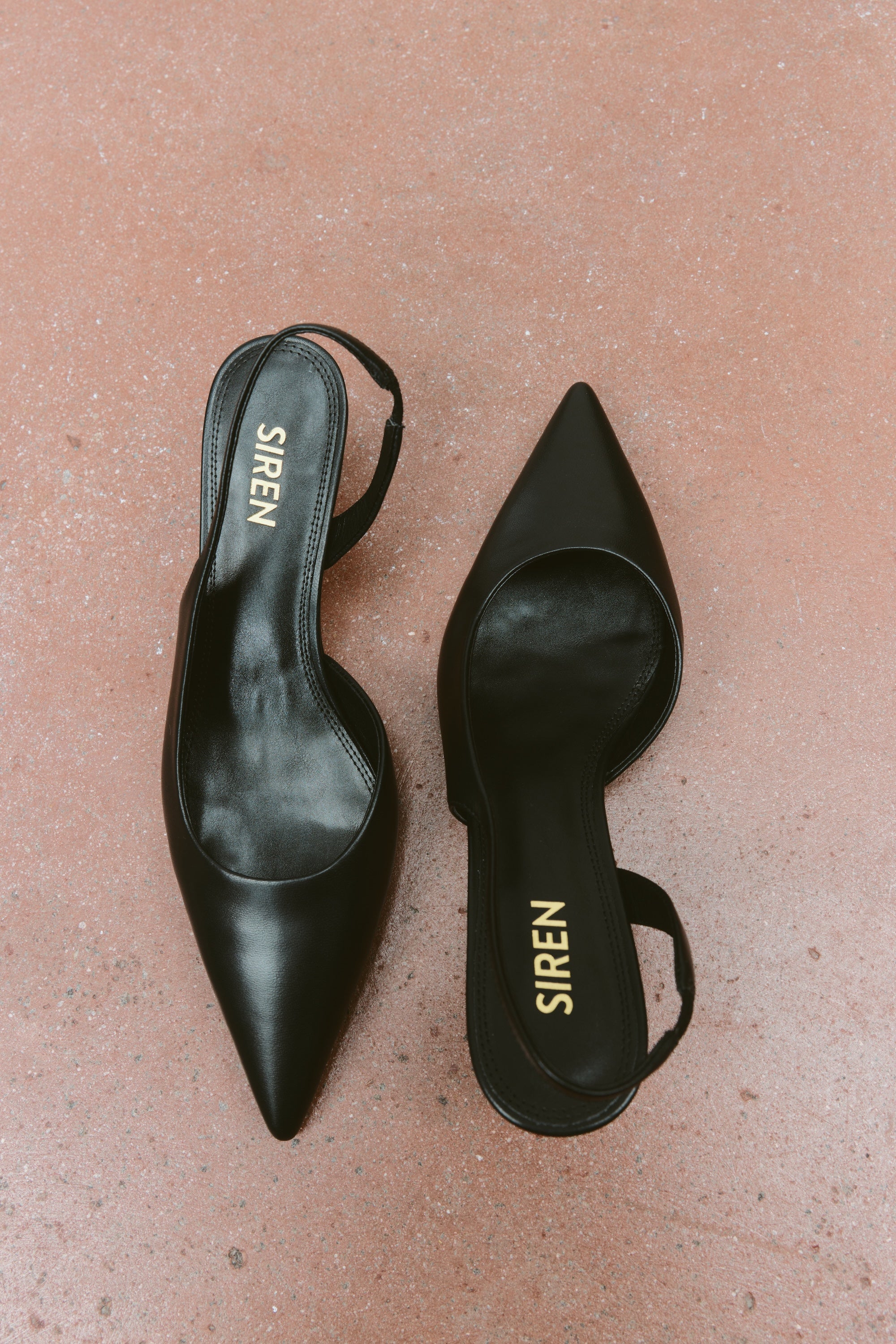 Yoselyn Dorsay Black Leather Slingback Heels - Comfortable & Stylish Women's Shoes for Work, Parties & Evening Events