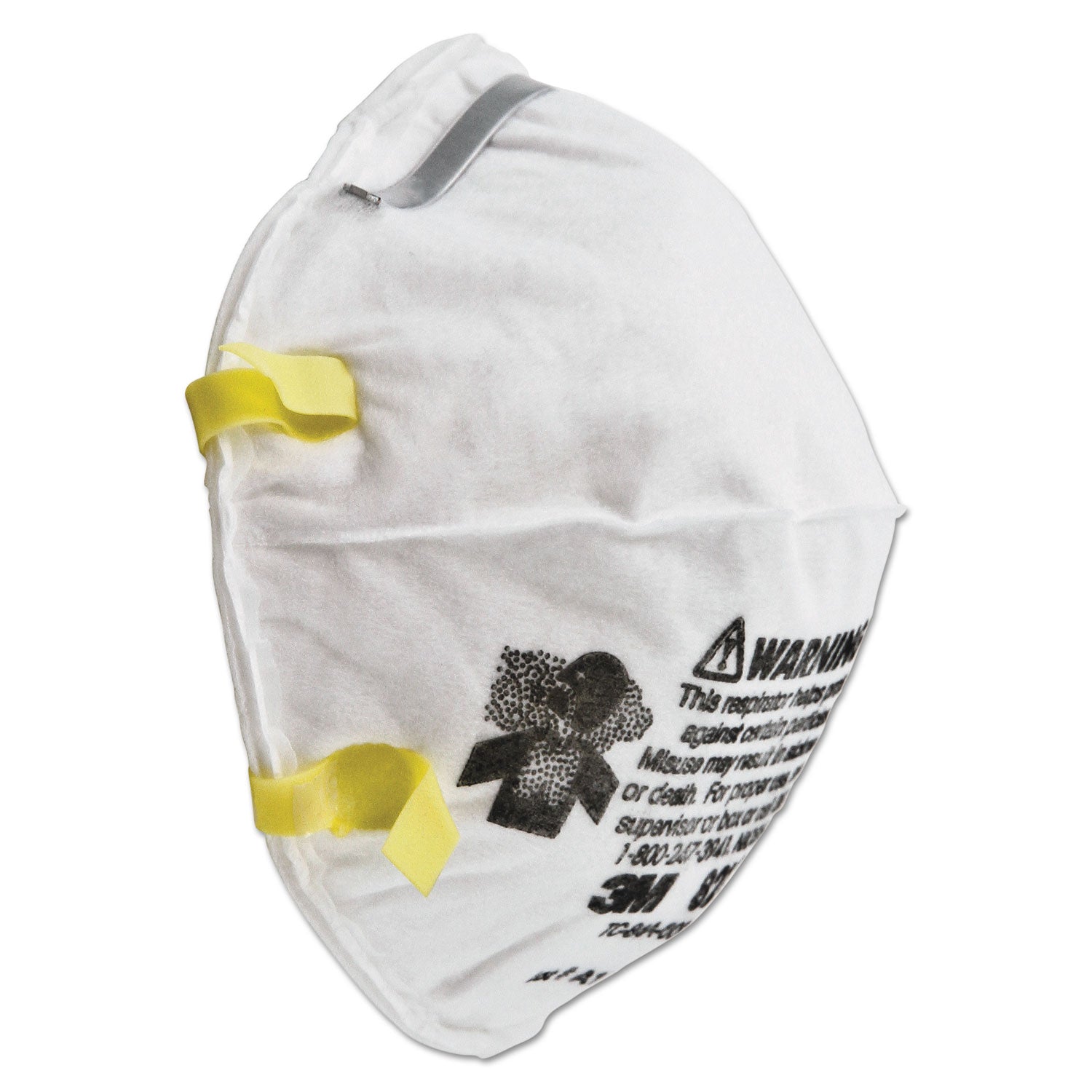 3M™ 8210 N95 Particulate Respirator Mask - Standard Size, 20-Pack Box - Dust Protection for Construction, Woodworking & DIY Projects
