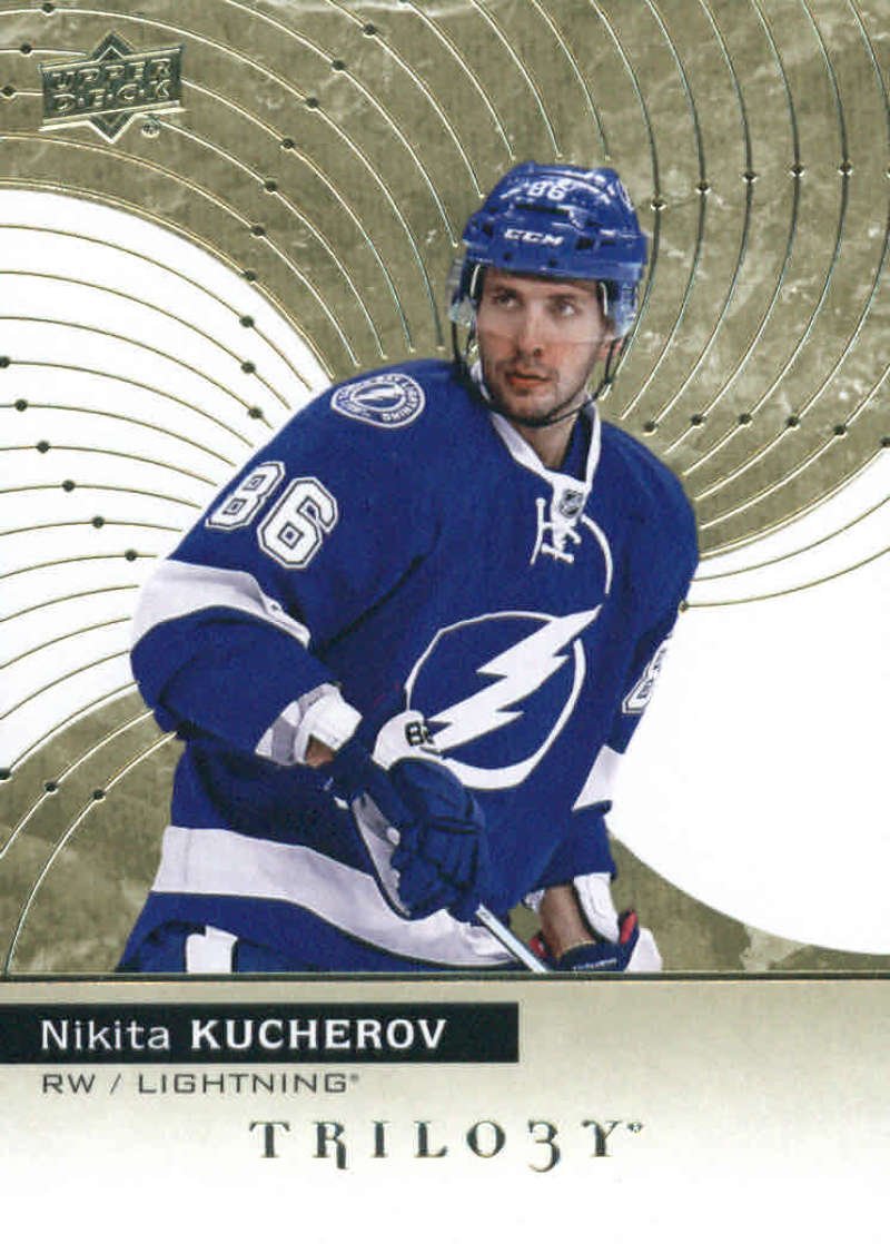 2017-18 Upper Deck Trilogy #24 Nikita Kucherov Tampa Bay Lightning Hockey Card - Collectible NHL Memorabilia for Sports Fans & Card Collectors (Perfect for Display, Trading, and Investment)