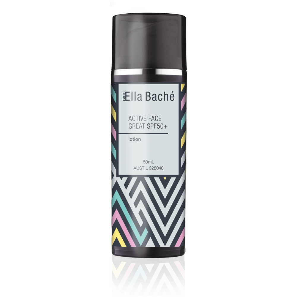 Active Face Great SPF50+ Sunscreen Lotion - Broad Spectrum UVA/UVB Protection, Lightweight & Non-Greasy for Daily Use - Perfect for Outdoor Activities, Beach & Travel