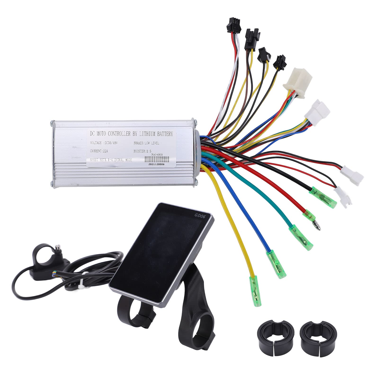 Vbestlife 36V 48V Electric Bike Controller Kit with LCD Display & Thumb Throttle - GD06 Motor Control Box for E-Bike Modification - Perfect for Commuting, Off-Roading & DIY Upgrades
