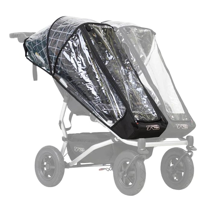 Mountain Buggy Duet Single Storm Cover - Waterproof & Windproof Stroller Rain Cover for Baby Carriage - Perfect for Rainy Days, Snowy Weather & Outdoor Adventures