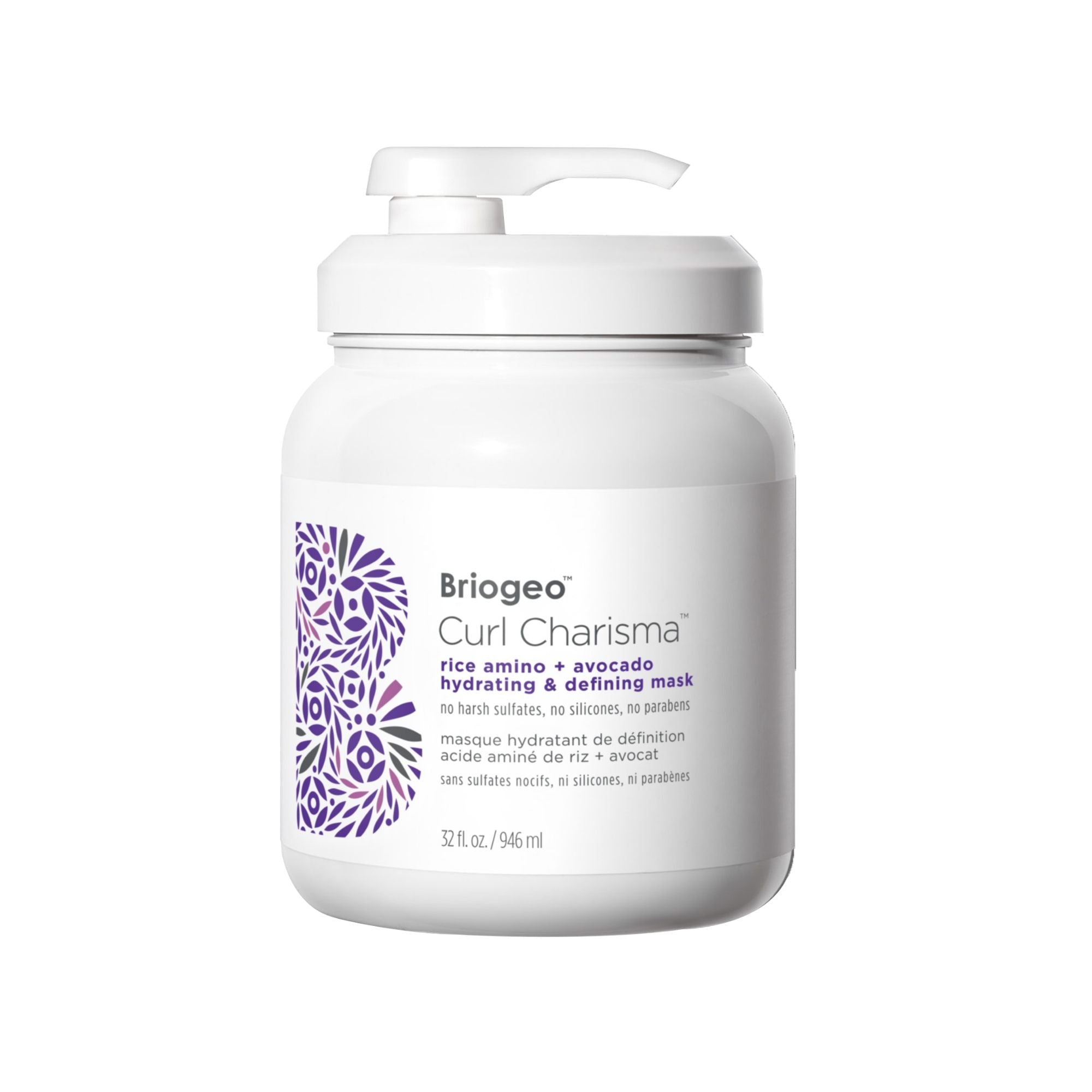 Curl Charisma Rice Amino & Avocado Hydrating Hair Mask for Curly Hair - Deep Conditioning Treatment for Defined Curls & Frizz Control | Perfect for Dry, Damaged Hair at Home or Salon Use