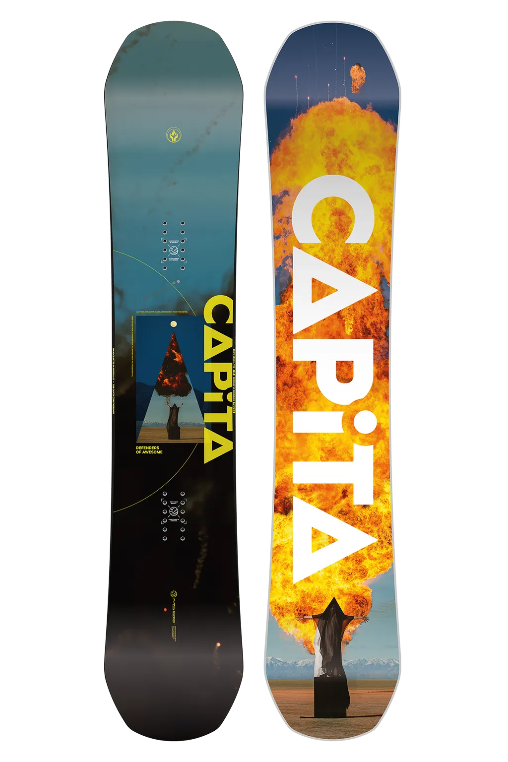 Capita Defenders Of Awesome Snowboard 2025 - Premium All-Mountain Freestyle Snowboard for Men & Women - Perfect for Powder, Park & Backcountry Riding
