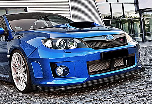 3PCS Front Bumper Lip Kit for 2011-2014 Subaru Impreza WRX STI - CS2 Style Splitter, Spoiler & Air Dam Diffuser (Carbon Fiber Look) | Enhanced Aerodynamics & Aggressive Styling for Street Racing & Car Shows