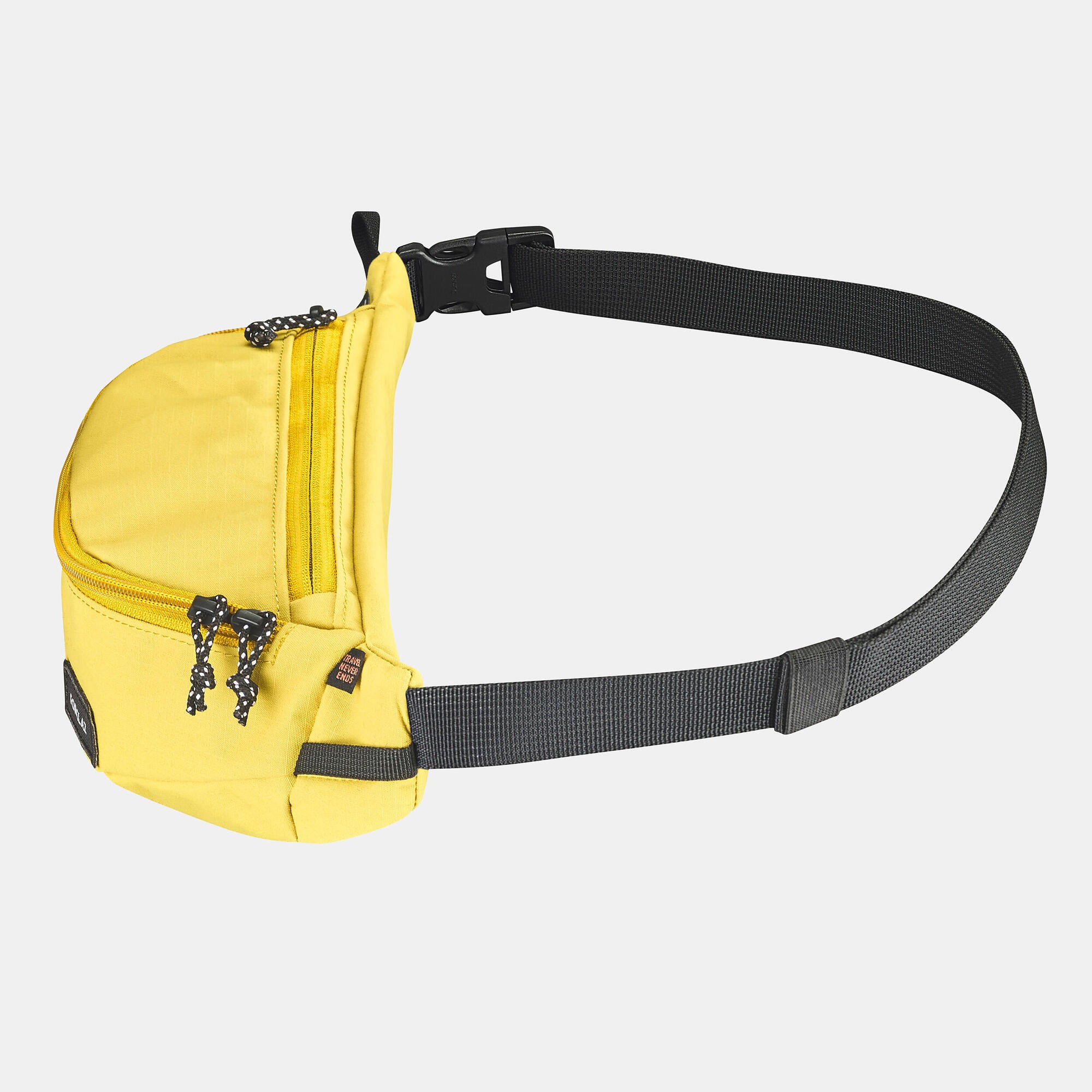Forclaz Travel 2 L Belt Bag - Lightweight Waist Pack for Hiking, Running & Travel - Hands-Free Storage for Essentials - Perfect for Outdoor Adventures & Daily Commutes