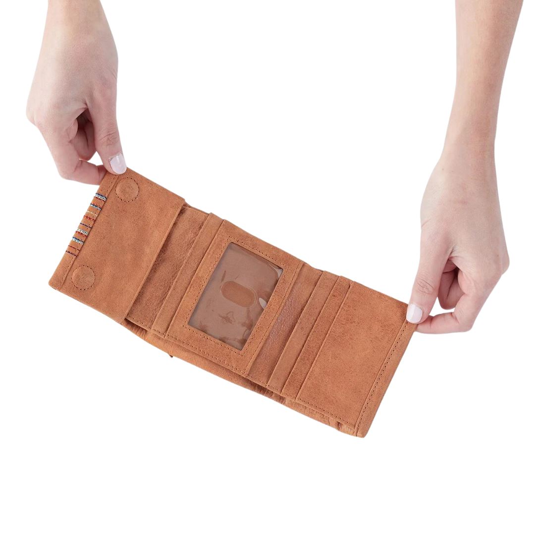 Keen Mini Trifold Wallet for Women - Slim RFID Blocking Leather Wallet with Card Slots & ID Window - Perfect for Travel, Work, and Everyday Use
