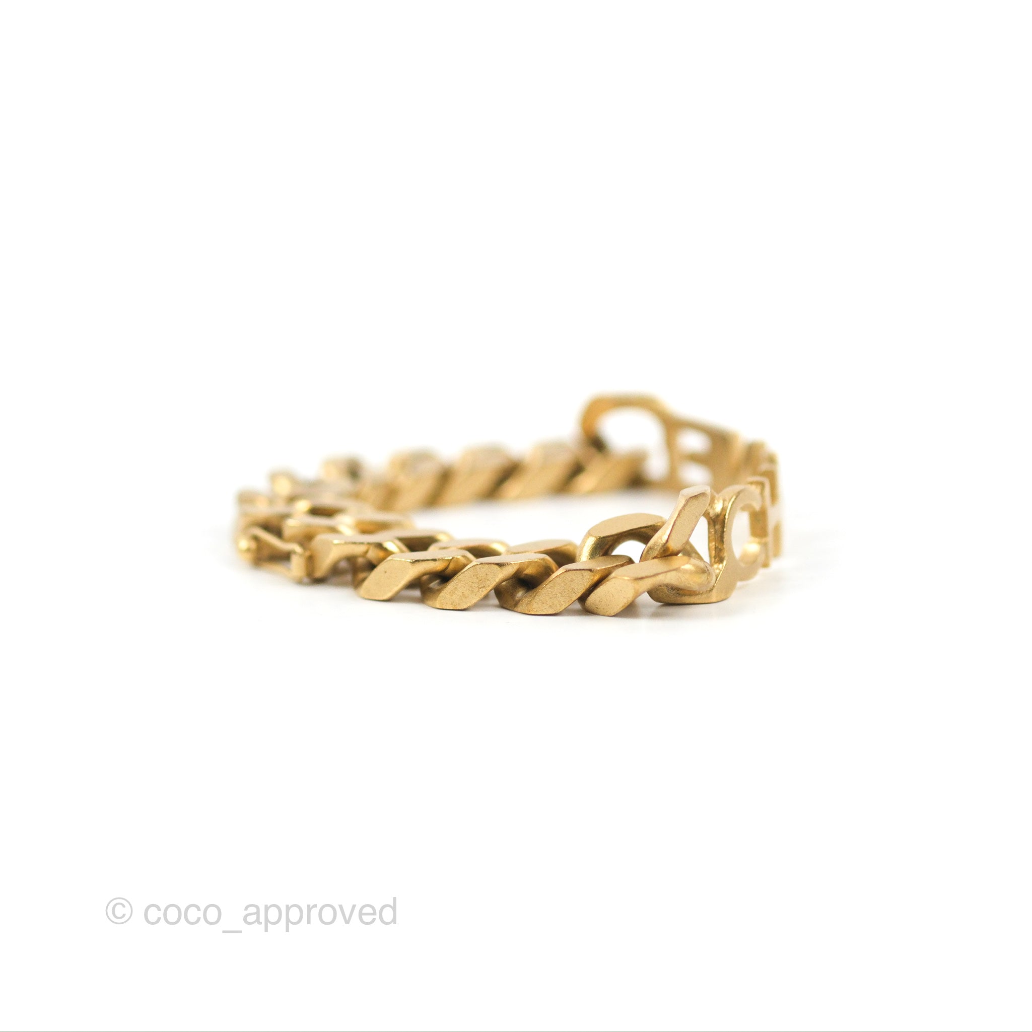 Chanel Chain Bracelet in Aged Gold Tone - Classic 1C Design for Women | Elegant Jewelry Gift for Birthday, Anniversary & Special Occasions