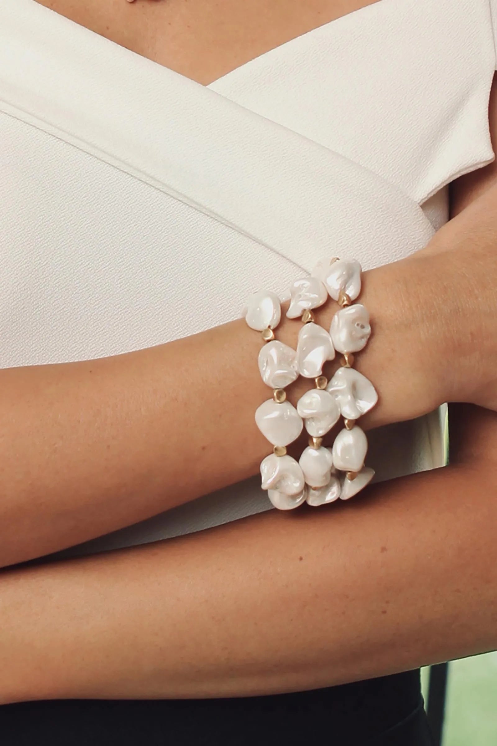 Charlotte Pearl Bracelet for Women - Elegant & Timeless Jewelry Gift for Birthday, Anniversary & Special Occasions | Perfect for Weddings, Parties & Everyday Wear
