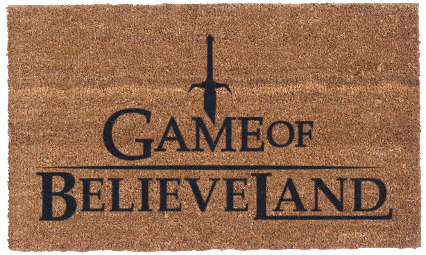 Cleveland Cavaliers Game of Believeland Vinyl Coir Doormat - NBA Fan Gift, Durable Outdoor Welcome Mat for Front Door, Porch & Home Decor